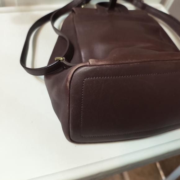 VTG Coach Legacy West Hampton Brown Leather Backpack - Style 9827 - Picture 10 of 11